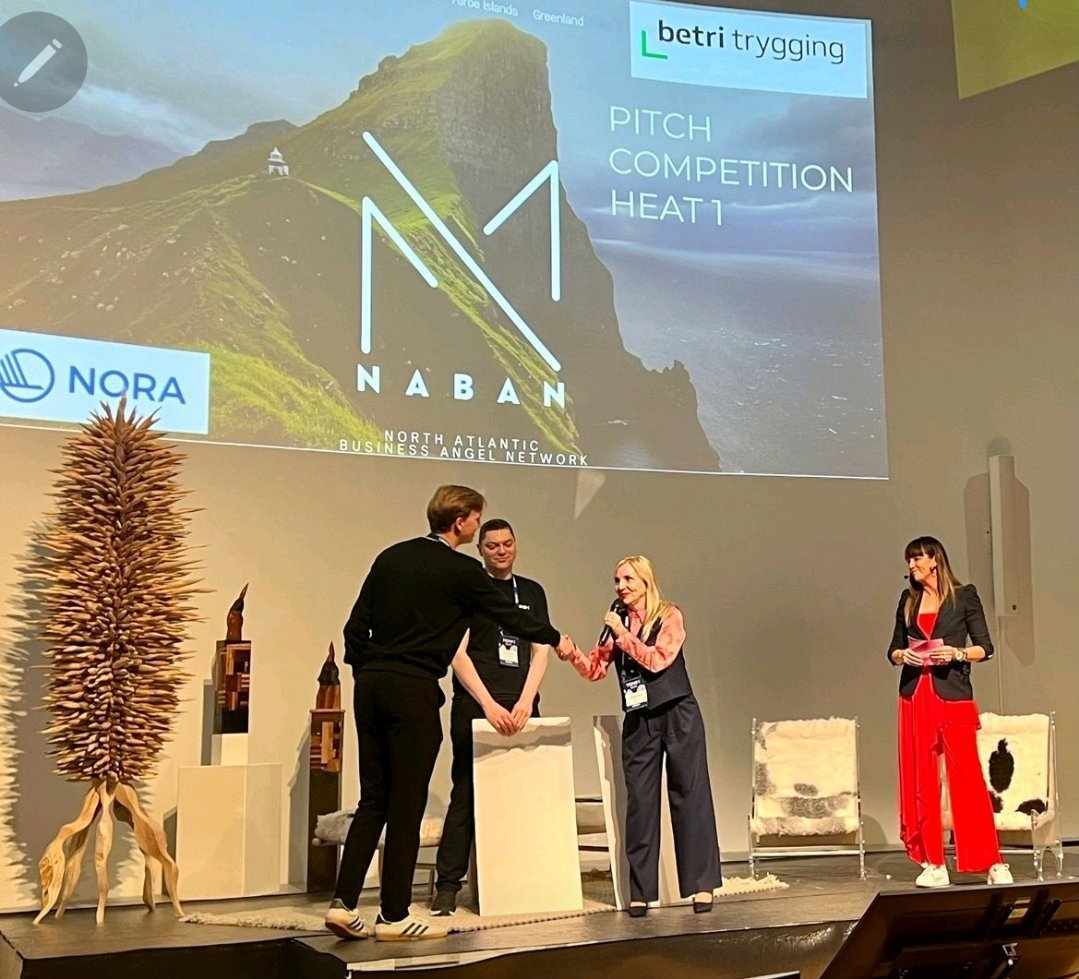 NABAN pitch competition on stage